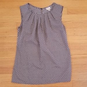 XS Merona Pink White and Black Patterned Top